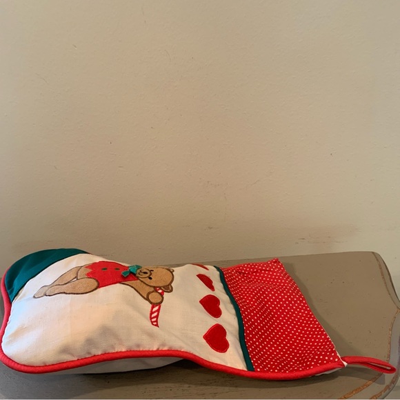 VTG Casita Craft Teddy Bear Christmas Stocking - Picture 6 of 7